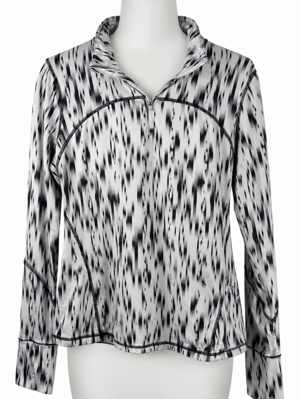 GapFit Abstract Quarter Zip Pullover